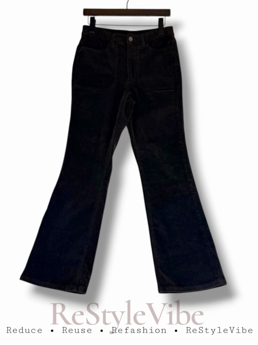 QUINCE Women’s Size 4 Pants Corduroy High Rise Stretch Flare Espresso Brown